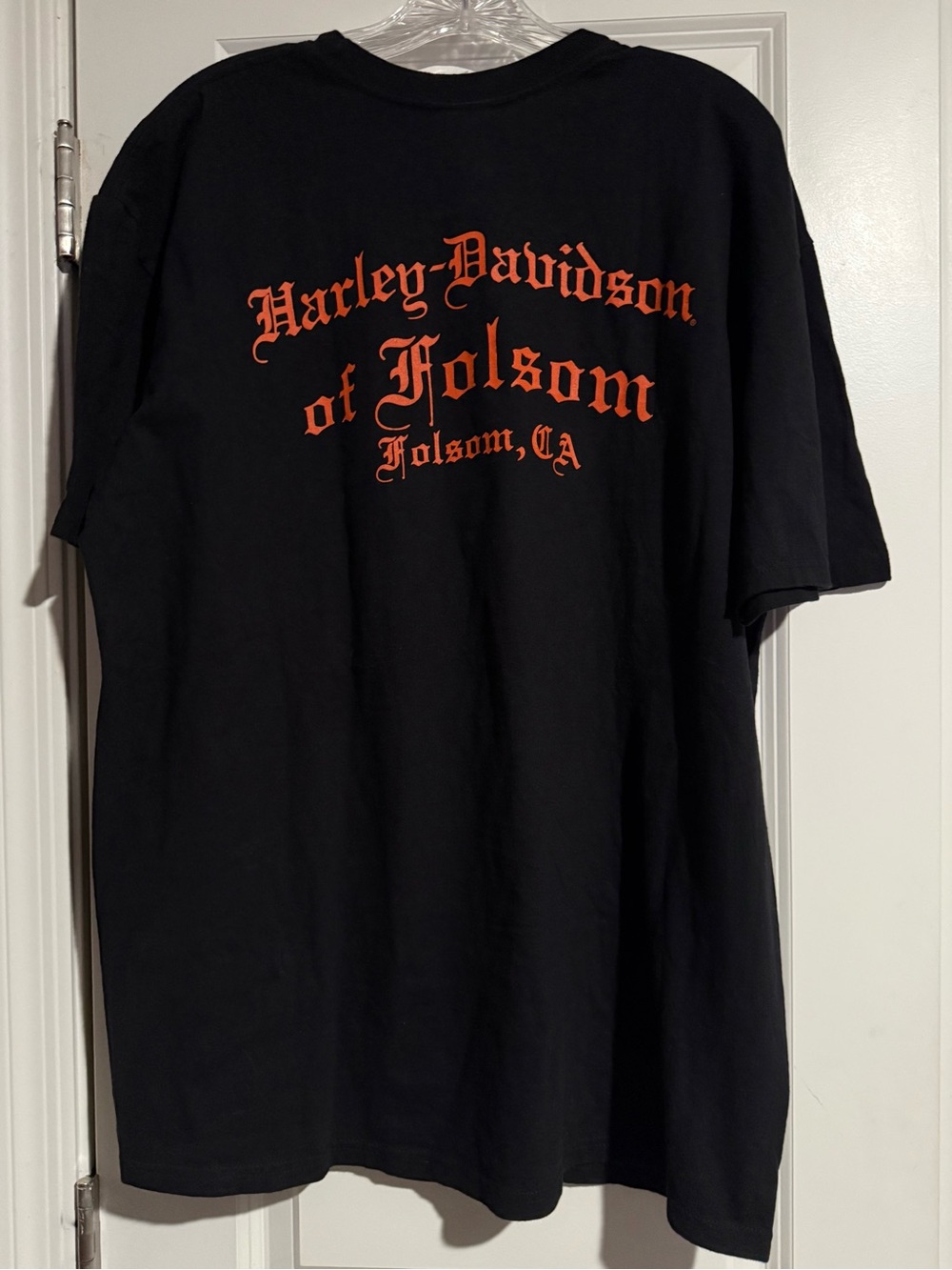Harley Davidson T-Shirt men’s XL Black Graphic Folsom Motorcycle Biker Riding